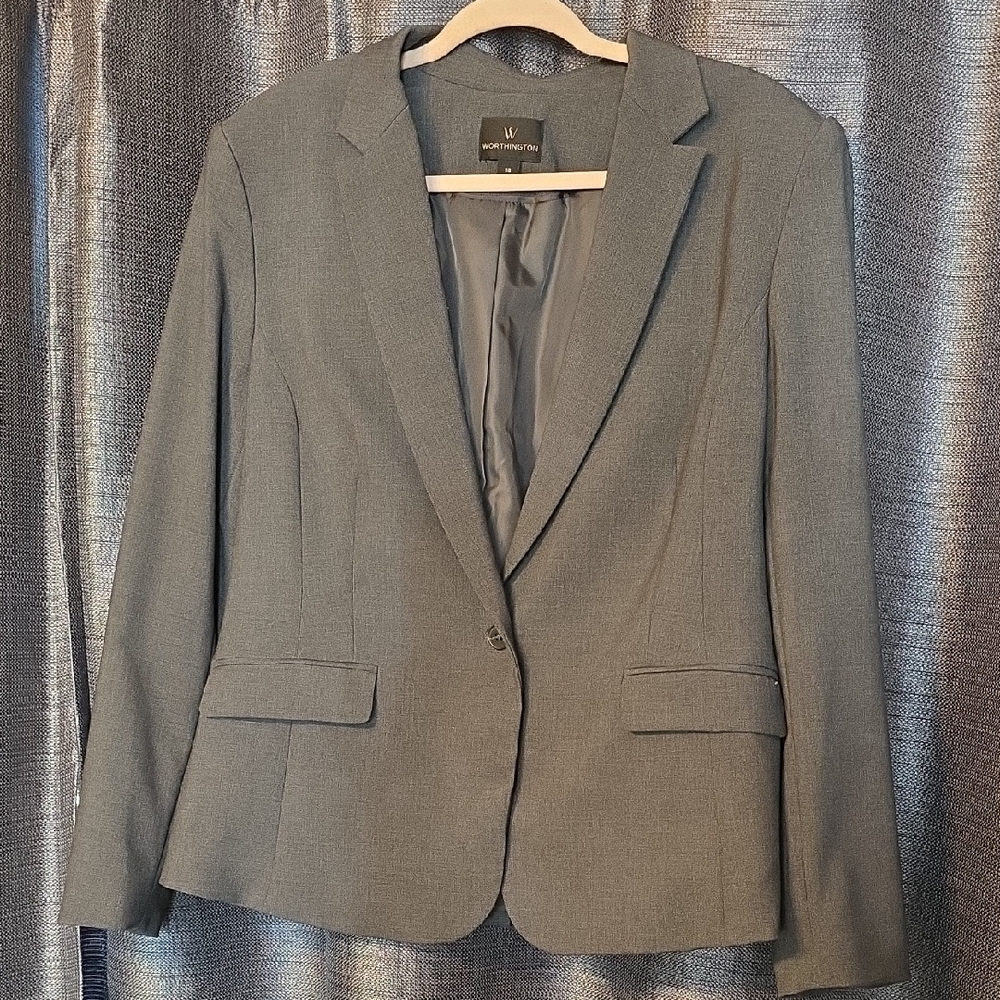 Worthington Classic Gray Women's Blazer